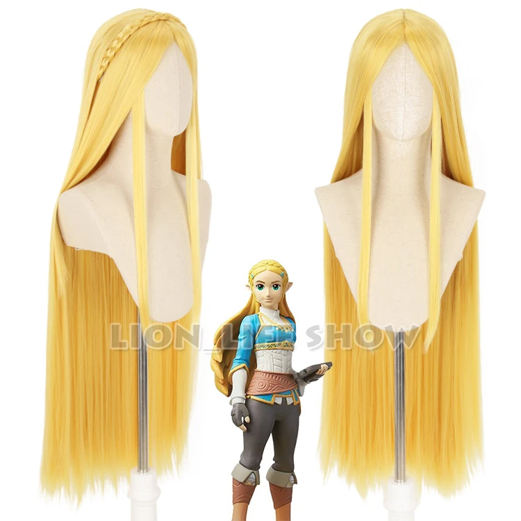 

The Legend of Zelda Princess Zelda 100cm Long Braid wig Blonde Cosplay Hair Wigs