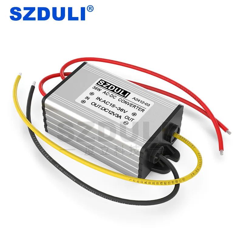 

AC24V to DC12V 3A AC to DC Buck Power Converter 24V to 12V Transformer Module CE RoHS