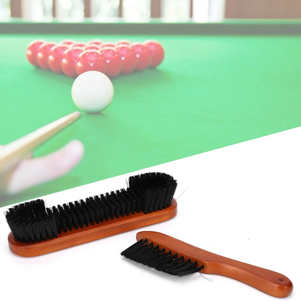 Billiard Cleaning Supplies Billiard Brush Set 2PCS/Lot Billiard Brush Set Billiard Accessories Pool Table Corner Brush and Rail Set Table Cleaning Kit
