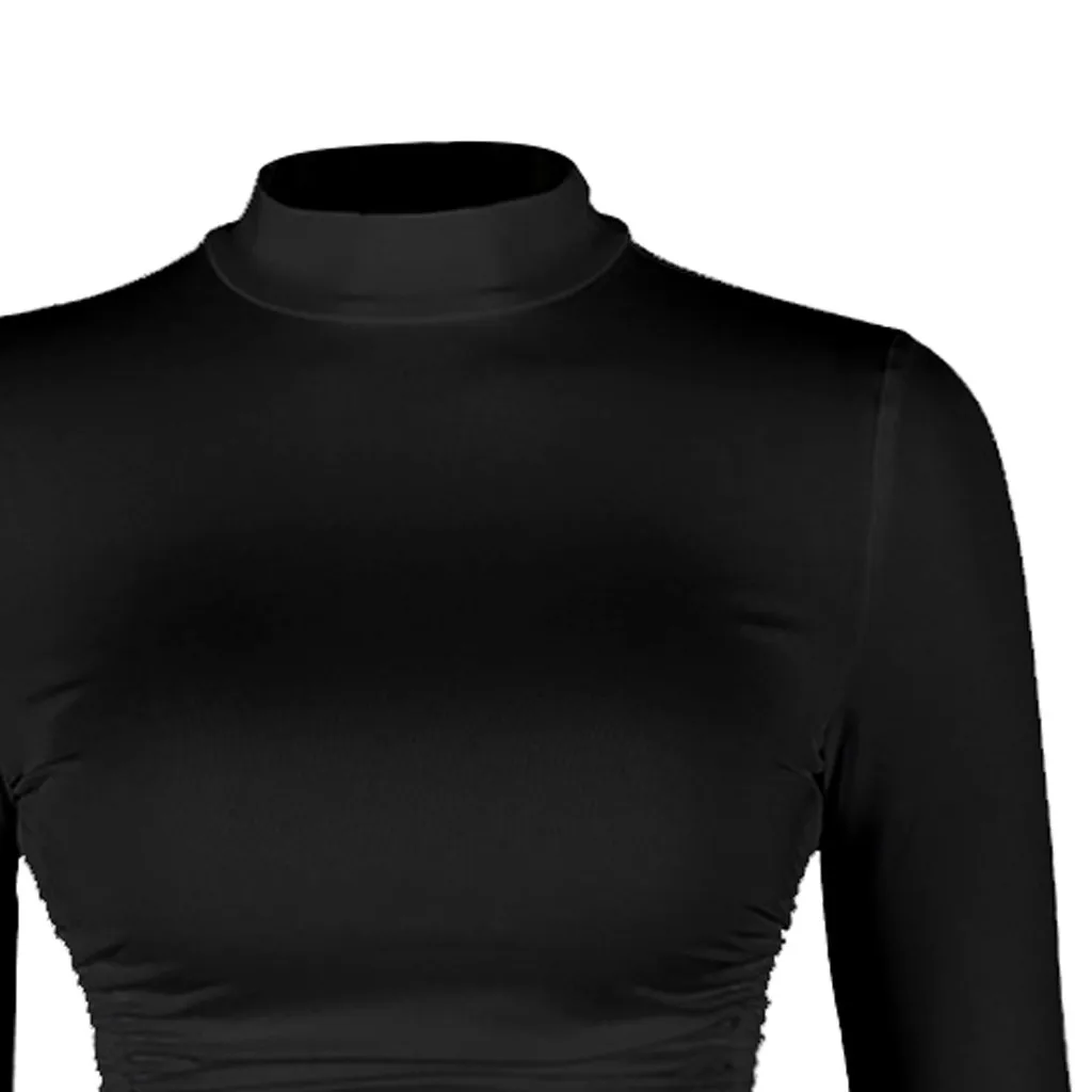 Модная женская рубашка для йоги с большой спинкой, водолазка, бесшовная женская футболка с длинным рукавом, короткий спортивный костюм, сексуальный топ для фитнеса A1