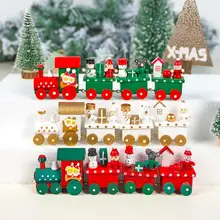 HUIRAN Веселый Рождественский поезд набор игрушка украшение Рождественские декоративные украшения Рождественский подарок для детей год Navidad Рождественский Декор