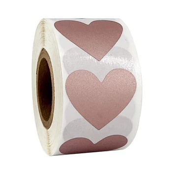 

300pcs/roll Labels Stationery Activity Game Lottery Raffle Ticket Heart Shaped Scratch Off Stickers Portable For Scrapbook Funny