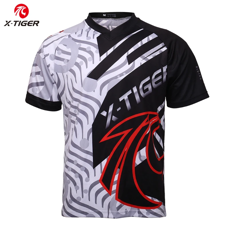 Short Sleeve Cycling Jersey Bike Shirt Clothing Ride Motocross Sports Wear Top 