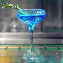 Полосатый бессвинцовый Высокий Кристалл с широким горлом пульсация коктейльное стекло бокал для шампанского бокал для вина портсвл бокал для вина