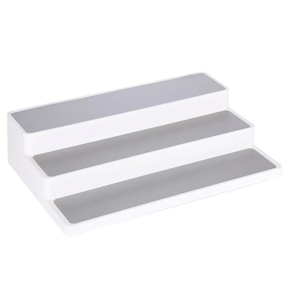 Гигиеническая Косметика стойка украшение для хранения дисплей полка 3 слоя шаг стиль банка для специй приправ держатель для бутылки Органайзер