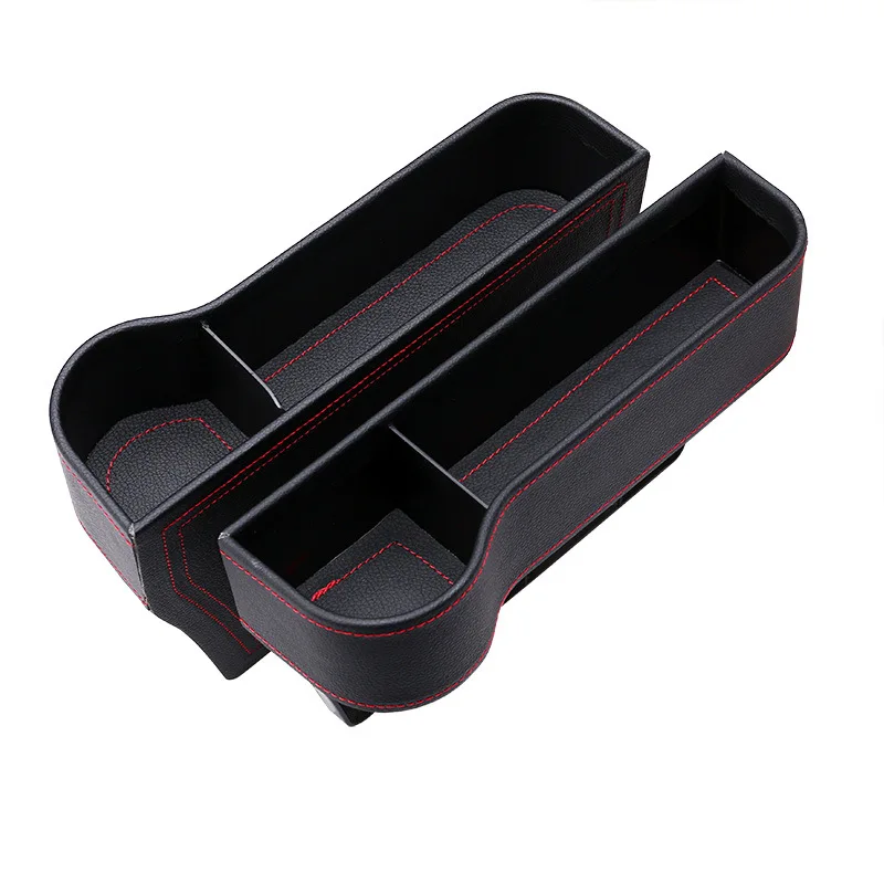 Многофункциональный слот коробка для хранения боковое автомобильное сиденье зазор коробка для хранения для карманного органайзера держатели для телефонов черный/коричневый/бежевый/красный