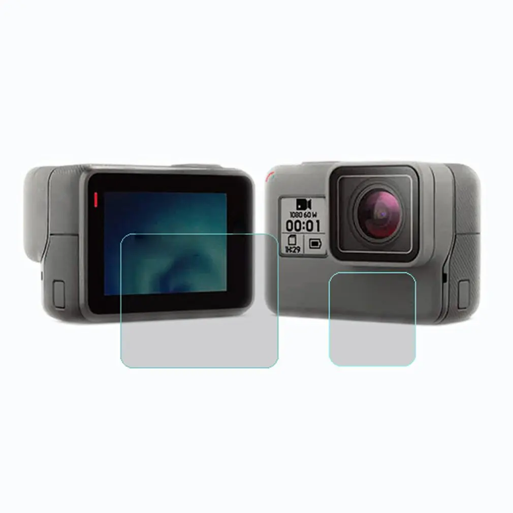 Tempered Film For Gopro Hero 7/6/5 Accessories Protector Scratch-resistant Protective Film For Go Pro Hero 7 6 5 Action Camera