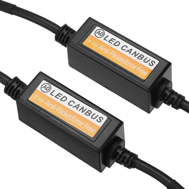 2PCS Car Auto H7 Headlight LED Canbus Decoder Canceller Error Free Resistor Anti Flicker DC 9V-16V For Fog Lamp Head Lights