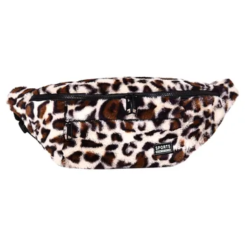 

2019 New Women Winter Faux Fur Shoulder Bag Handbag Lady Leopard Print Handbag Female Party Small Girls Tote Bag Christmas Gift