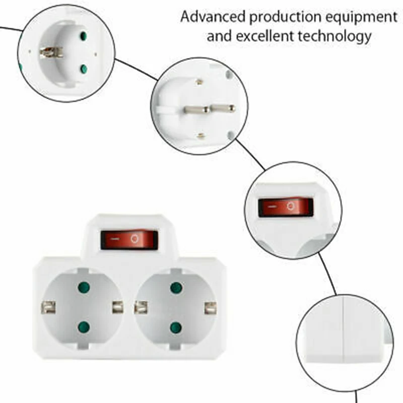 

Multi functional Conversion Plug Universal 3500W Outlet Adapter Socket