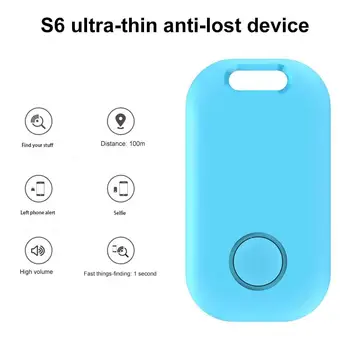 

S6 Portable Smart Key Finder Bluetooth Tracker Luggage Wallet Key Tracking Device Compatible for IOS9.0/Android9.0 and Up/ Phone