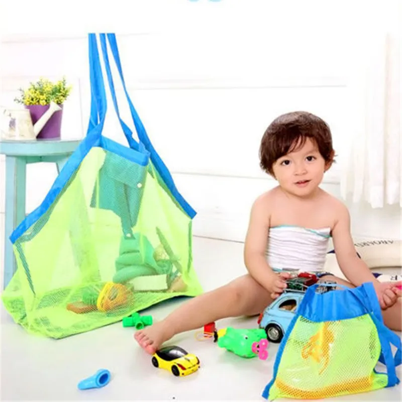 Портативная пляжная сумка для хранения практичная многофункциональная большая емкость сумка Детская Сетчатая Сумка для хранения пляжная игрушка корзина для хранения