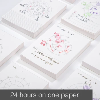 

80PCS/Set Cute Notepad To Do List Schedule Planning Calendar Memo Pads Time Post It Notes School Office Stationery Memo Sheets