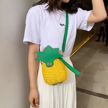 

2019 Maison Fabre Women's Bag Rattan Bag Female Bag Shoulder Diagonal Fruit Pineapple Straw Bag Dropshipping Hot Sale October 10