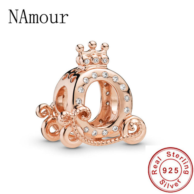 Rose Gold Dreamcatcher Spacer Beads Diy Fit Original Pandora Charms Silver 925 Bracelet Jewelry For Women Man Making F274