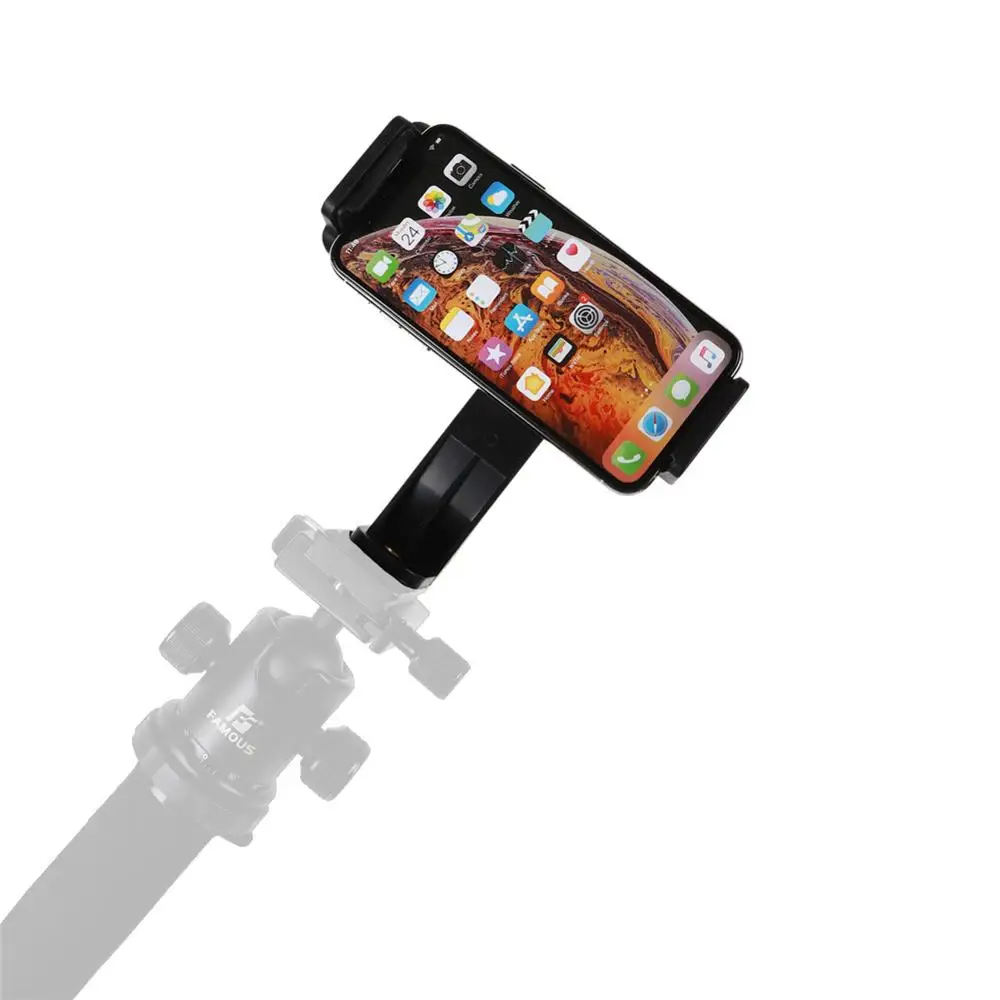 Universal Phone Tripod Mount Adapter 360° Rotation Smartphone Video Selfie Vertical Holder Adjustable Clamp For iPhone Samsung