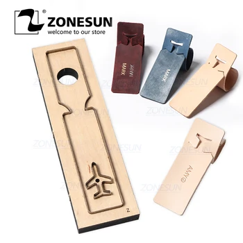 

ZONESUN L2 Custom Leather Die Cuts For Handmade Luggage Tag DIY Wedding Favors Cutting Clicker Die Steel Rule Die Leather Tools