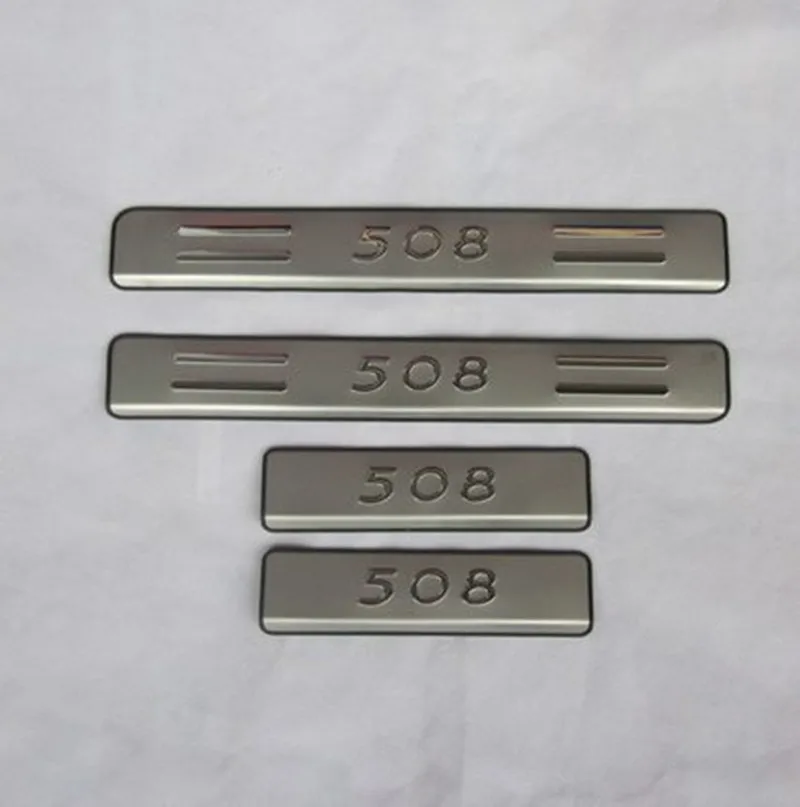 

for 2011-2019 Peugeot 508 Car styling accessories High quality stainless steel Scuff Plate/Door Sill