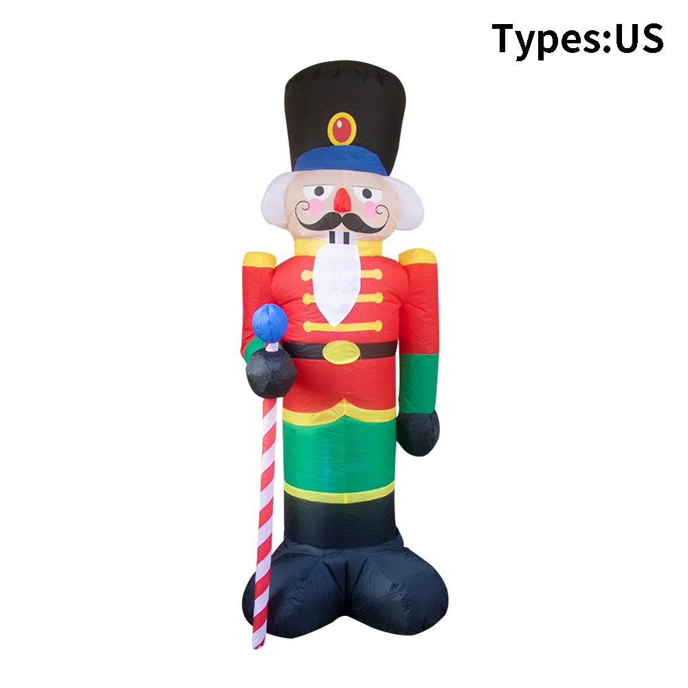 

Foldable Funny Portable Air Crutches Christmas Decoration Led With Blower Figure Garden Outdoor Inflatable Soldier Model