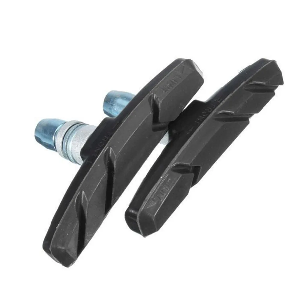 One Pair Mountain Road Mute Bike Brake pads MTB Bicycle Braking V-Brake Holder Shoes Rubber Blocks Durable Cycling Accessories