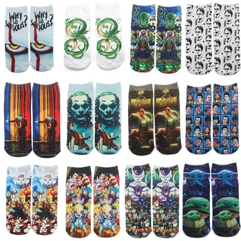 

SP178 Wholesale 10pcs/lot tv Casual Socks Invisible Summer Socks Short Low Cut No Show Socks Cotton Funny Clown Happy Boat Socks