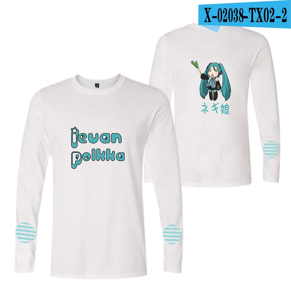 Hatsune футболка Miku мужская хлопковая Модная Повседневная Хип-Хоп Футболка Мужская эксклюзивная Толстовка Harajuku футболка мужская XXS-4XL - Цвет: 18