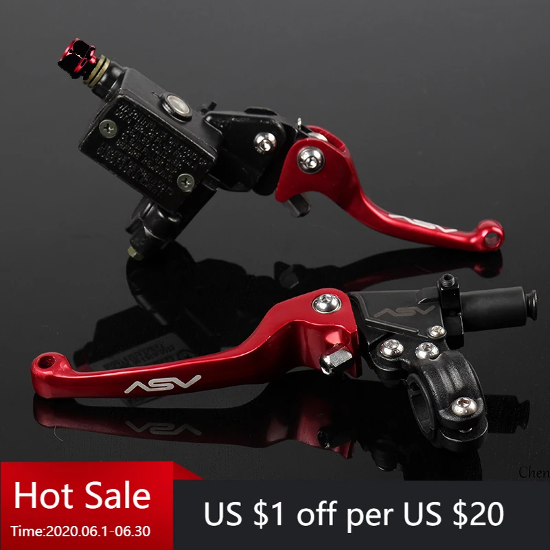 20pcs CNC Folding Brake Lever ASV Clutch With Front Pump Fit Motorcycle