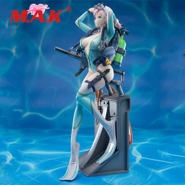 $ For Collection 1/7 Scale After-school Arena Battlefield Series Frog Lady-aegir Statue Toy DMF003 Full Set Action Figure Doll