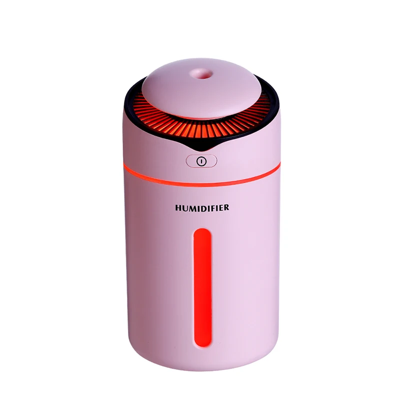 Увлажнитель воздуха диффузор эфирного масла Ароматерапия Увлажнитель автомобиля USB Арома диффузор Мини USB увлажнитель воздуха с ночным светом - Цвет: Pink