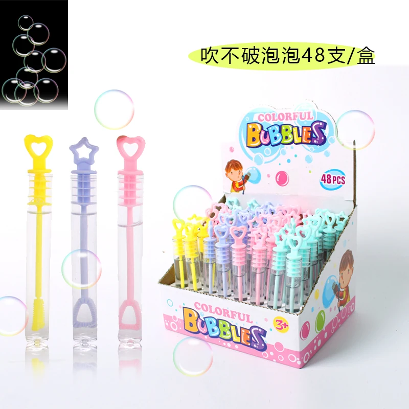 

48 pcs Empty Bubble Soap Bottles Multicolor Star Design Soap Water Bottle Tubes Children Birthday Gift Outdoor Classic Toy
