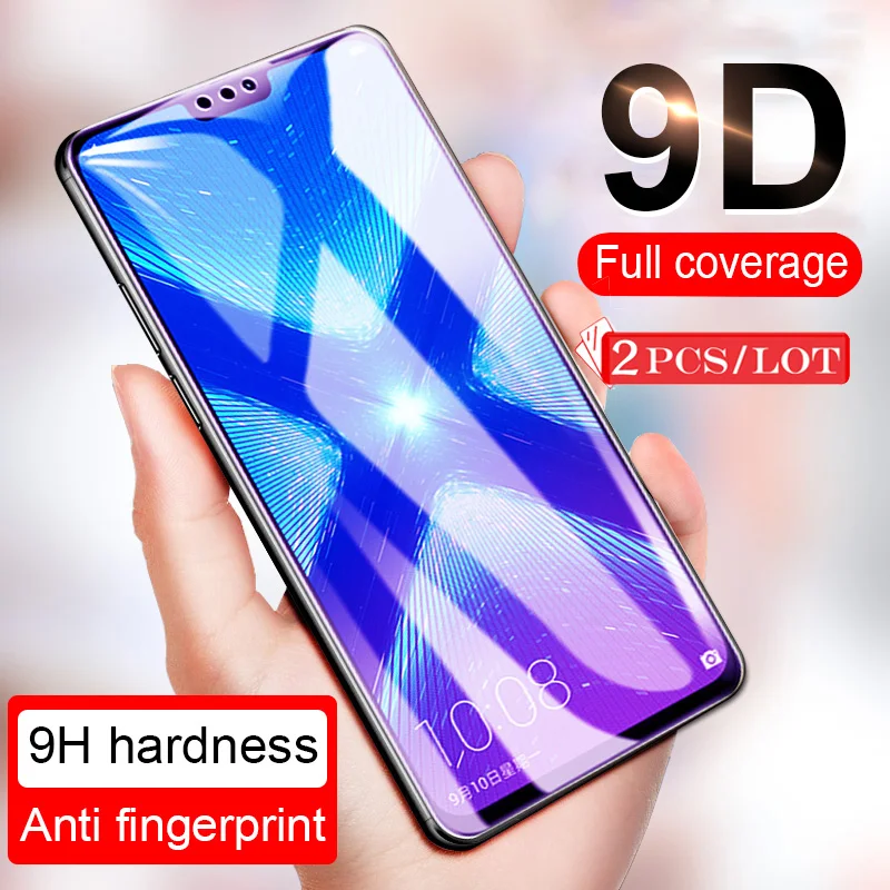 Защитное стекло 9D для Huawei Honor 8X 2 шт. на 8S 8C 8A Pro Защита экрана 8 X A S пленка закаленное
