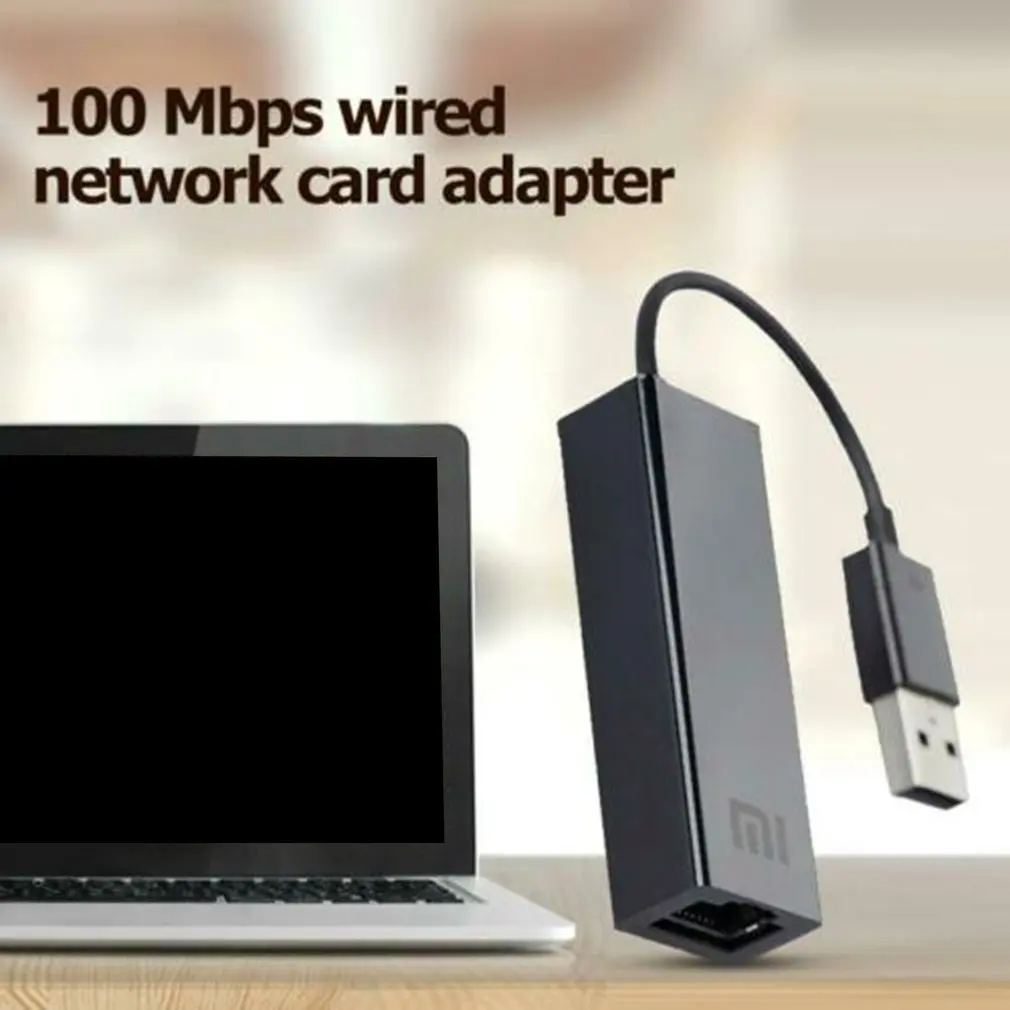 Xiaomi USB к Ethernet карты RJ45 кабель адаптера внешней 10/100 Мбит/с на mi коробка 3 3C 3S 4 4C SE ноутбук Laptop персональный компьютер Usb2.0