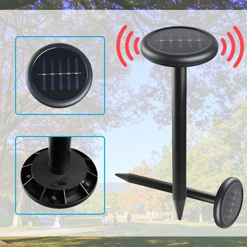 Pest Repellents Solar Energy Ultrasonic Outdoor Garden Solar-powered Ultrasound Rat Repeller Snake-bird Mosquito Repeller M68E