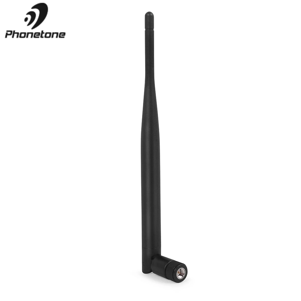 GSM ретранслятор антенна 900 МГц 3dBi черный правый угол Крытая хлыстовая с SMA мужской