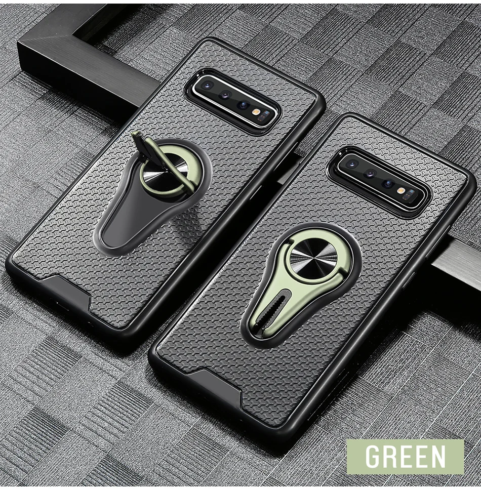 Чехол KISS из 2 предметов, мягкий чехол для samsung S8/S9/S10 Plus Note 8, 9, 10 Plus, S10E, автомобильный держатель для телефона из ТПУ, A10/A30/A50/A70/A7/A9