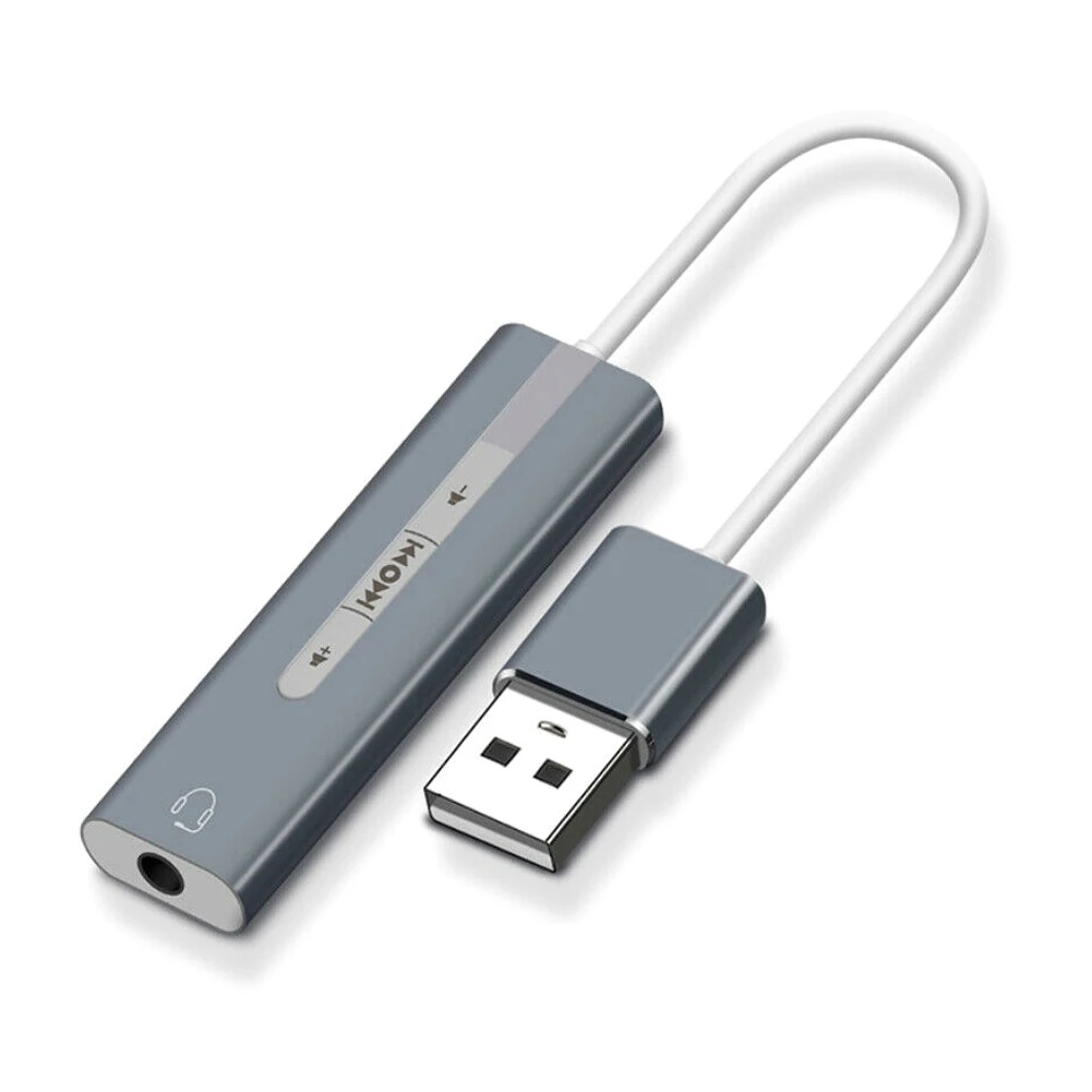 Зеленый Usb type A 3,5 мм стерео разъем для наушников аудио кабель-адаптер внешняя звуковая карта Внешний USB аудио интерфейс 3,5 мм микрофон - Цвет: Зеленый