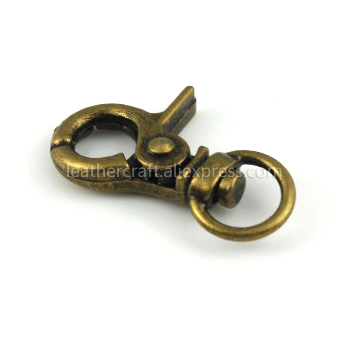 Deep Bronze 1х металлическая крошечная застежка на крючок, застежка-краб, зажимы, весенние ворота, кожа, ремесло, маленькая сумка для поводка, ремень, тканевый брелок для ключей, крючки - Color: Deep Bronze