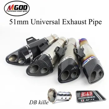 

36-51mm Motorcycle Exhaust for Yoshimura R11 Muffler pipe Echappement Escape Moto for gsr 600 crf 230 cb650f xj6 ltz 400 XMAX300