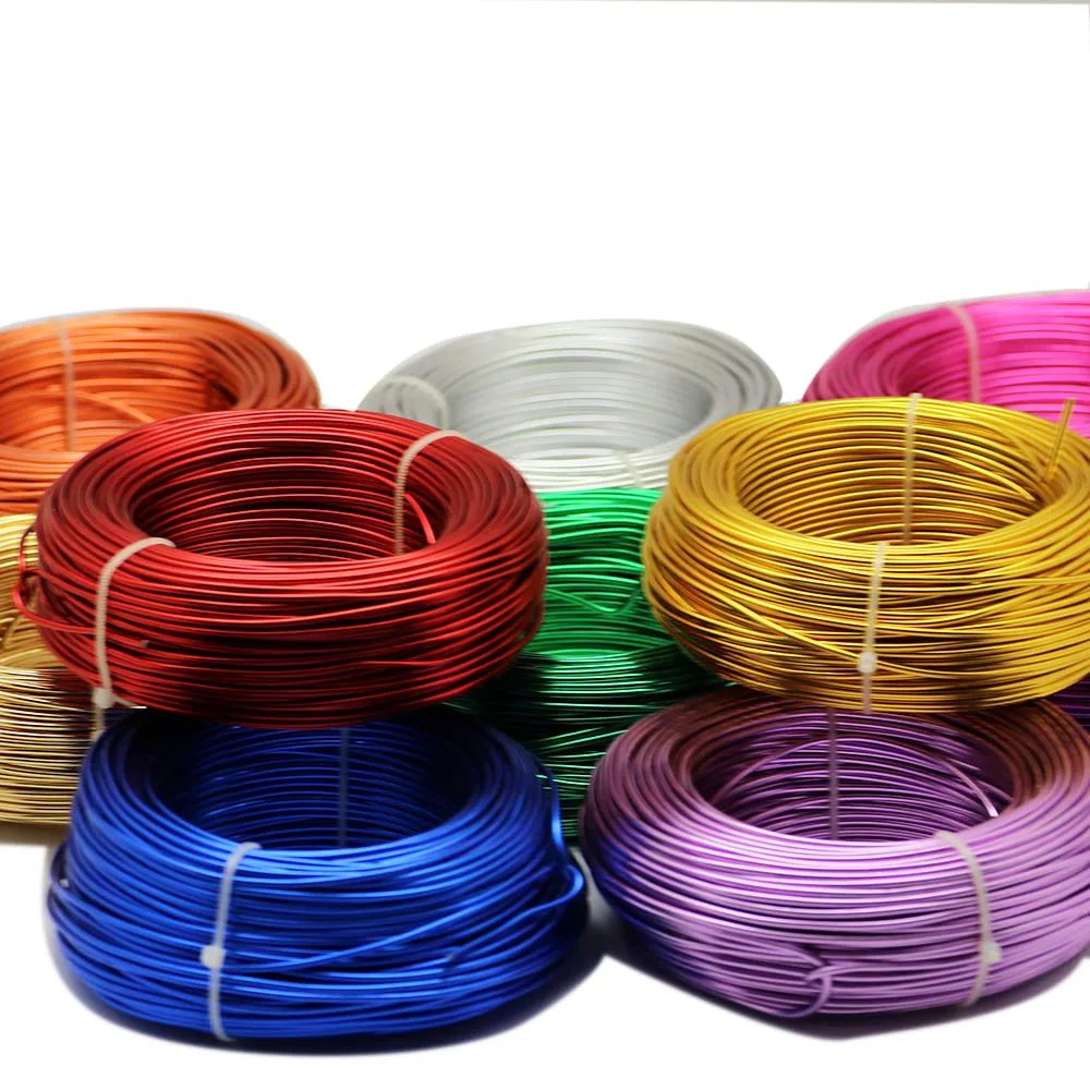 

Wholesale 35~225Meter 4Size Whole Roll Aluminum Wire Jewelry Findings For Jewelry Making DIY Aluminum Craft Wire Plated