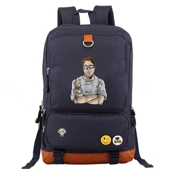 

Fashion Cool Style Shane Dawson Print Canvas Casual Funnny Pig student School Backpack Men Shoulder Backpack for teens