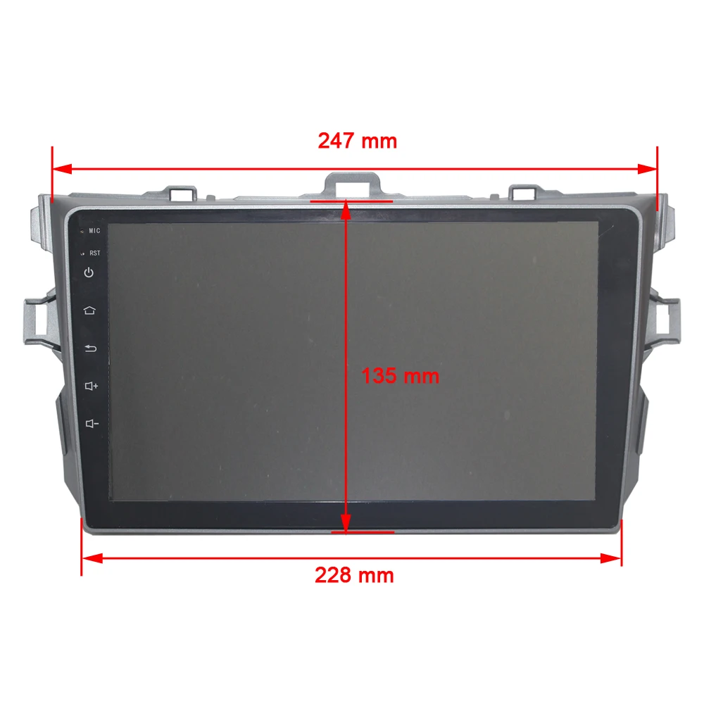 Android 9,1 2 din автомобильное радио стерео для Toyota Corolla E140/150 2006-2011 Авторадио автомобильный аудио 2G+ 3 2G 4G, wifi