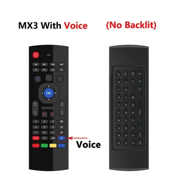 

Backlit Wireless Air Mouse T3 Smart Voice Keyboard Receiver Accessories