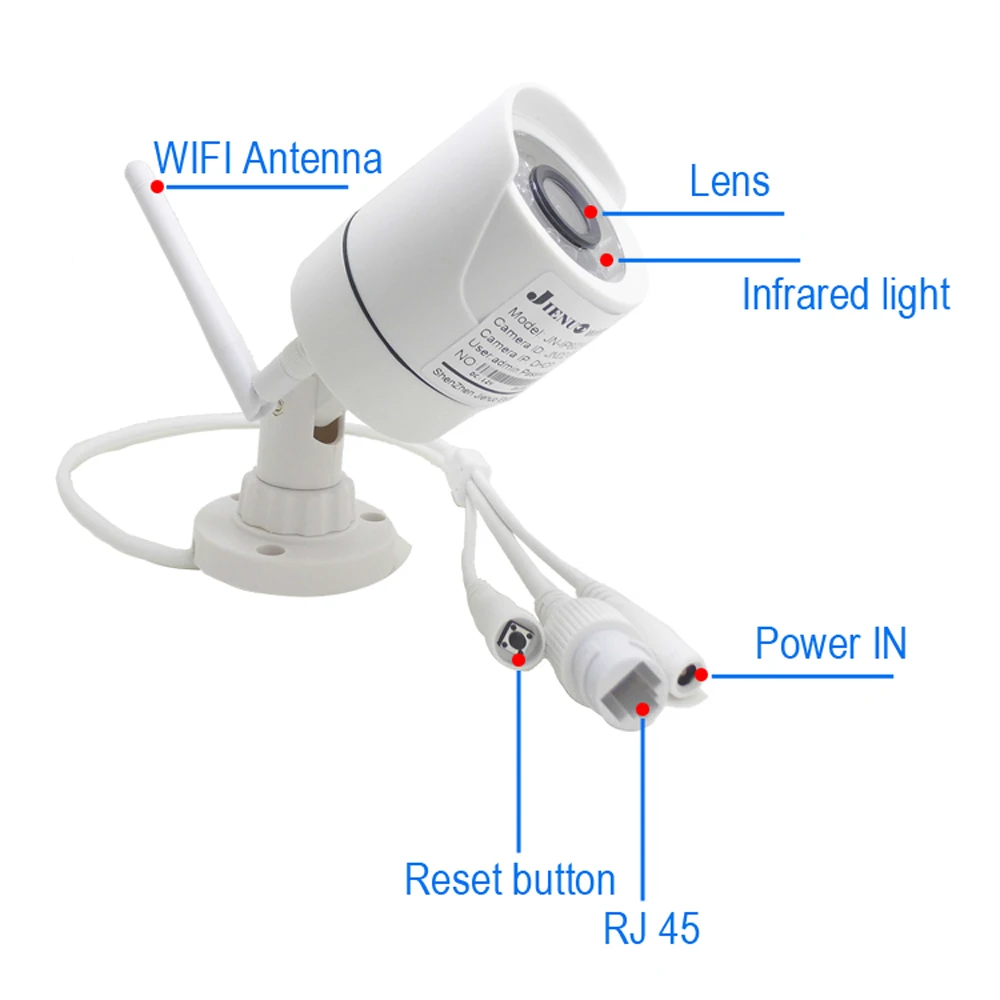 Bullet Camera WIFI Outdoor CCTV Security Video Surveillance Waterproof Wireless Infrared Home Audio IP Cameras Onvif Camhipro 2