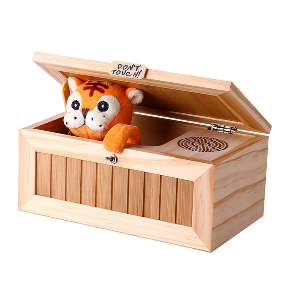 new-arrival-leave-me-alone-box-wooden-useless-box-don't-touch-useless-box-tiger-toy-gift-with-sound