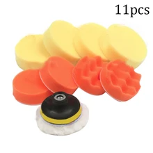 10 шт. 3 дюймов Портативный прочный воском губки для полировки машины губка Полировочная Подушка Комплект для полировщик полировка стирка аксессуары для ванной комнаты