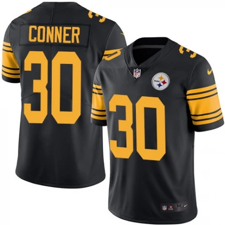 Все сшитые Питтсбург качественные мужские футболки Steelers James Conner color rush