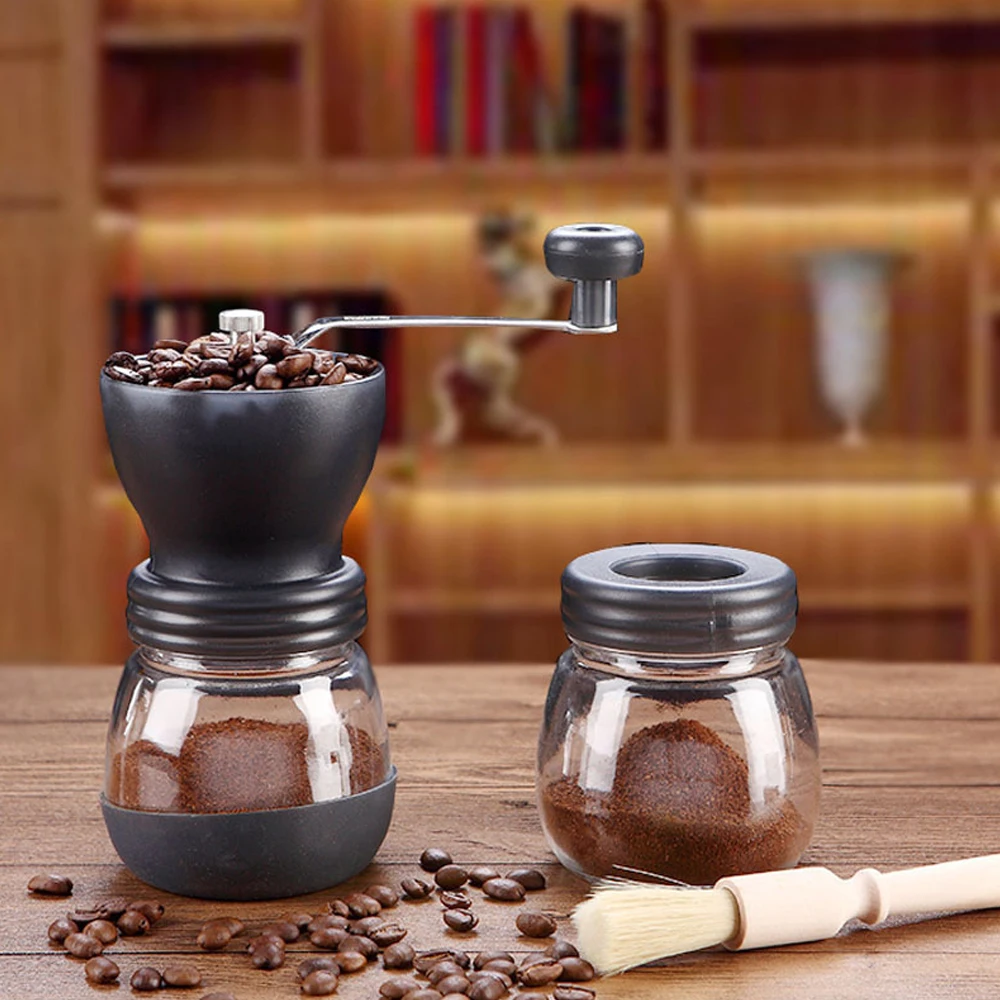 

Coffee Grinder Portable Manual Coffee Grinder Coffee Maker Stainless Steel Hand Grinder With Storage Jar