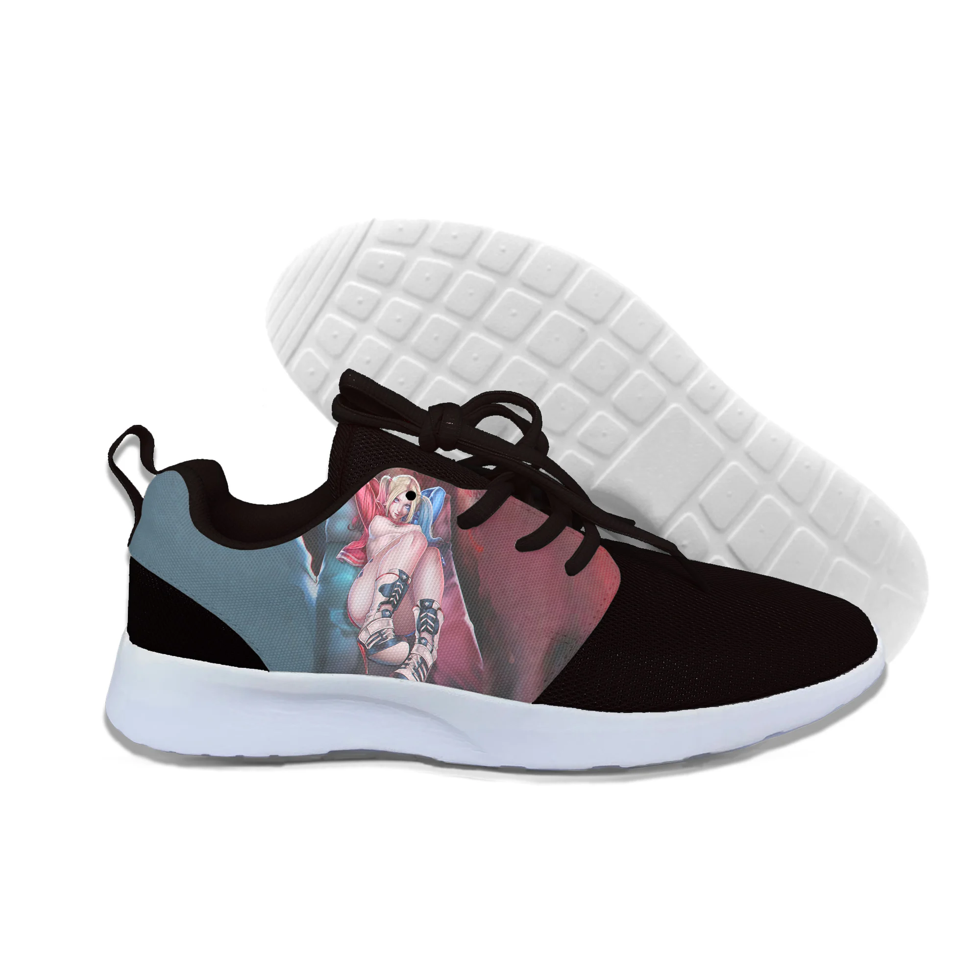 

2019 hot fashion Harley Quinn 3D casual shoes for men/women high quality Harajuku 3D printing Harley Quinn Sneakers