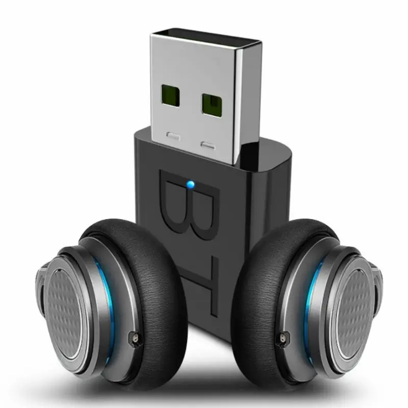 USB Bluetooth 5,0 передатчик приемник беспроводной аудио ключ доступа AUX порт адаптер
