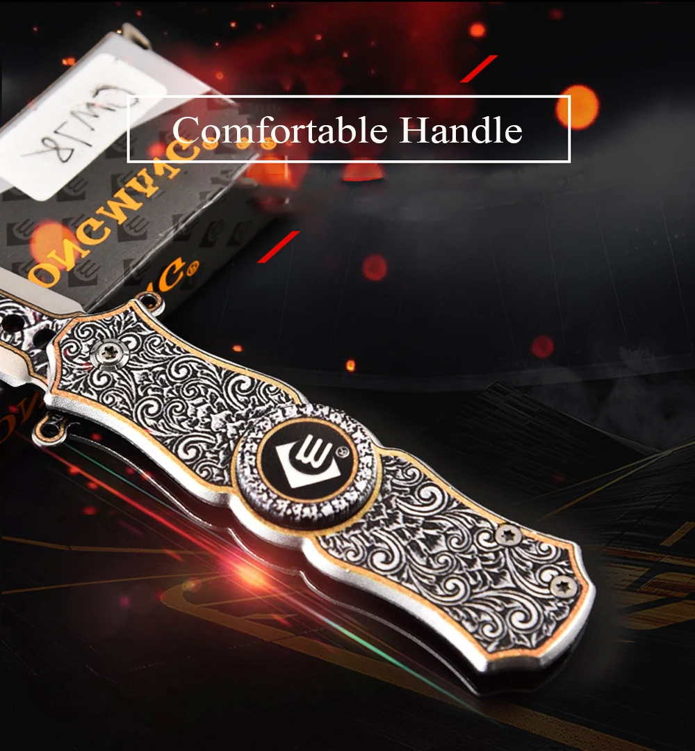 Pocket Knife Self Defense Gyro Folding Knife Field Military Tactical